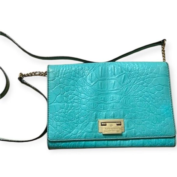 kate spade Handbags - Kate Spade Orchard Valley Fiona Crossbody Bag – Turquoise Blue